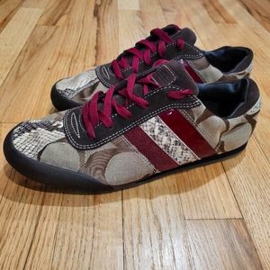 Coach signature canvas sneakers